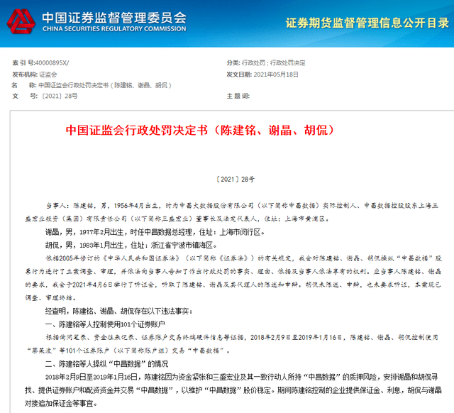 证监会处罚金额