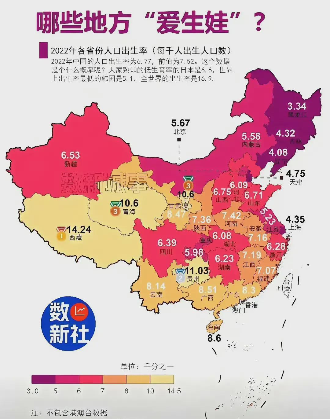 哪些省最愿意生孩子