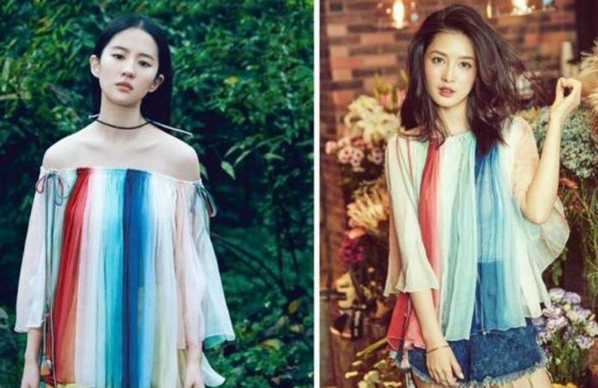 刘亦菲李沁中间这位女士