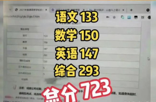 男生中考查出870分一脸淡定，背后的故事引人深思